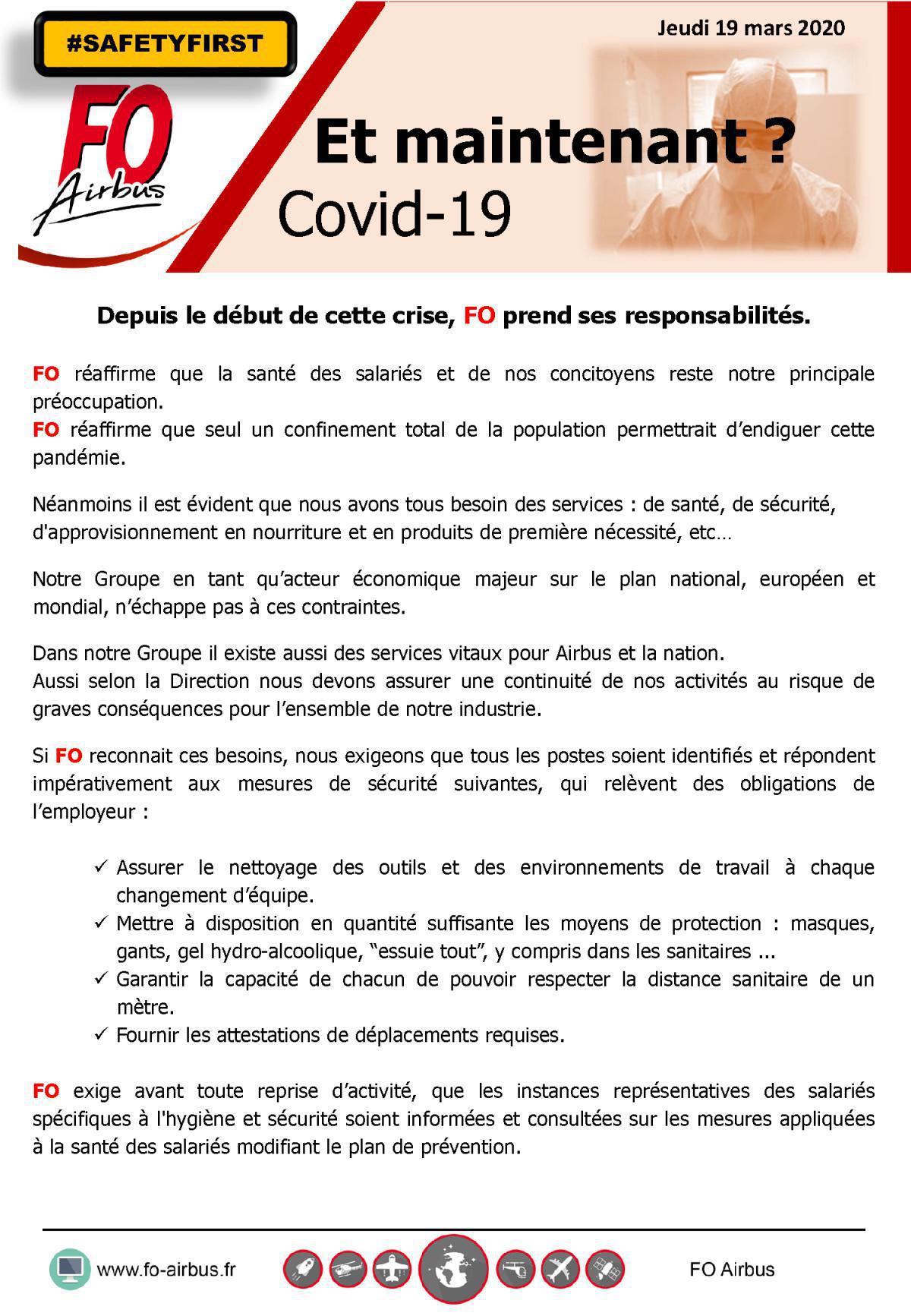 Covid-19, et maintenant ? Covid-19, et maintenant ?