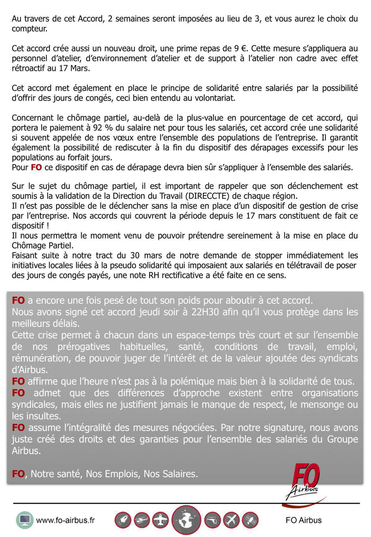 Accord : Mesures accompagnements Accord : Mesures accompagnements