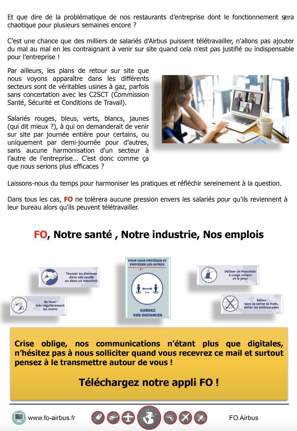 Le télétravail doit se poursuivre après le confinement ! Le télétravail doit se poursuivre après le confinement !