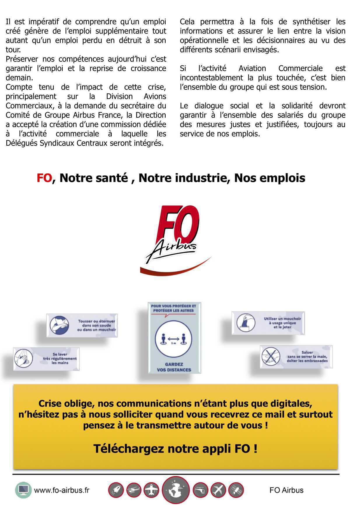 Comité de groupe Airbus France : Danger sur l'emploi ! Comité de groupe Airbus France : Danger sur l'emploi !