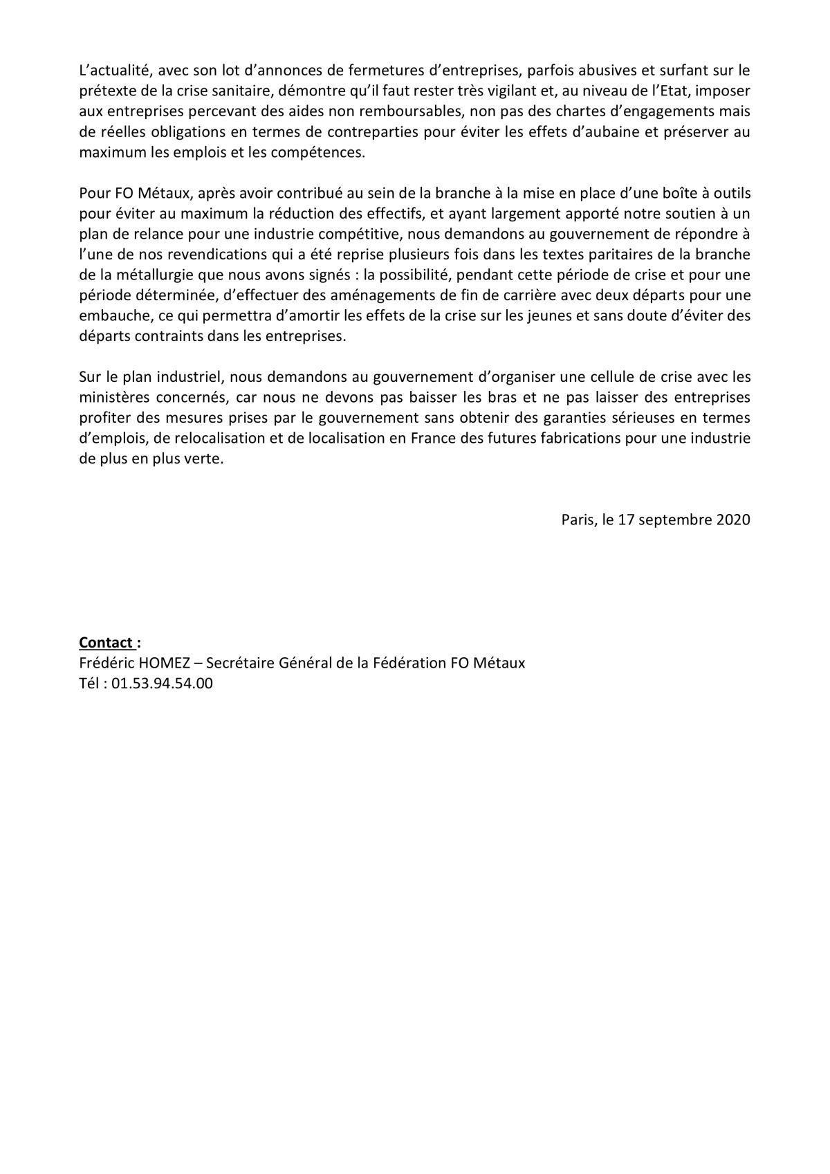 Métallurgie : Eviter les licenciements secs, c'est possible Métallurgie : Eviter les licenciements secs, c'est possible