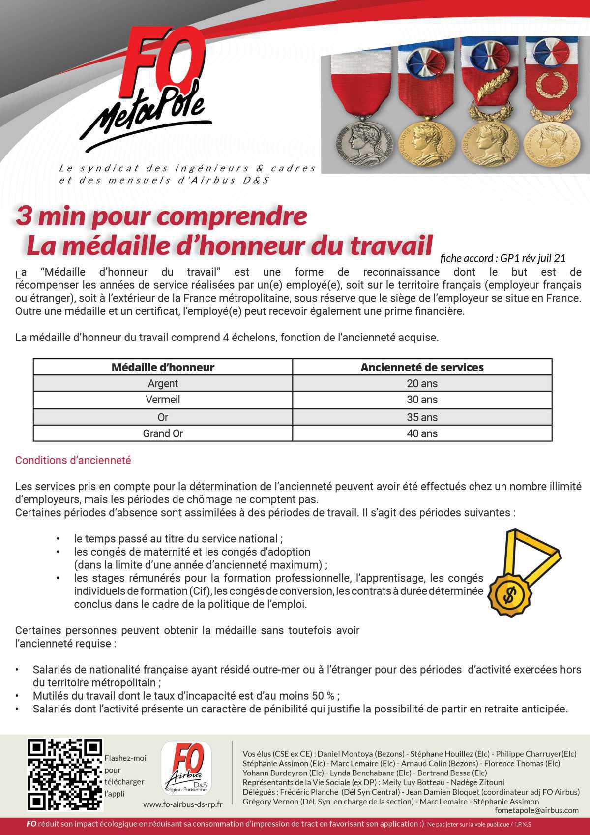Comment obtenir la Médaille du travail ? Comment obtenir la Médaille du travail ?