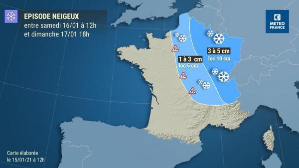 Alerte Orange Neige et Verglas sur l'IDF et 1er jour de couvre feu Alerte Orange Neige et Verglas sur l'IDF et 1er jour de couvre feu