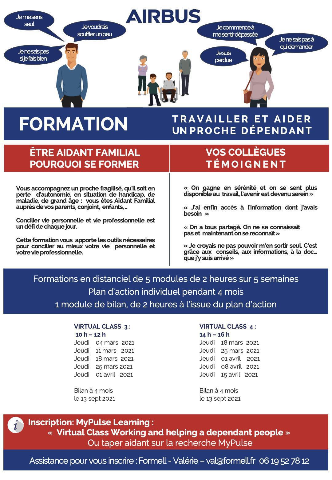 Aidant Familial : sessions de formation mars/avril 21 Aidant Familial : sessions de formation mars/avril 21