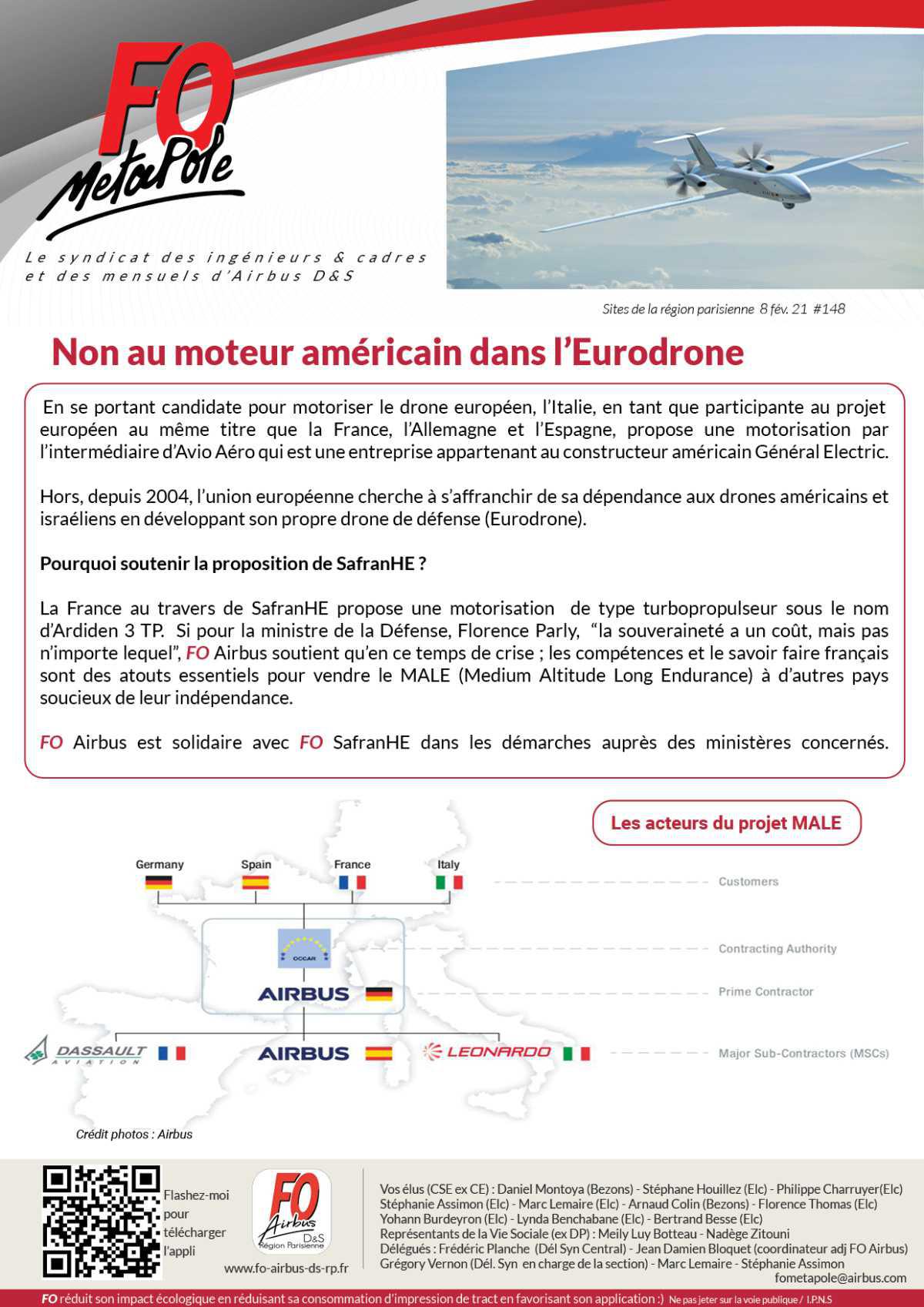 Non au moteur américain dans l'Eurodrone