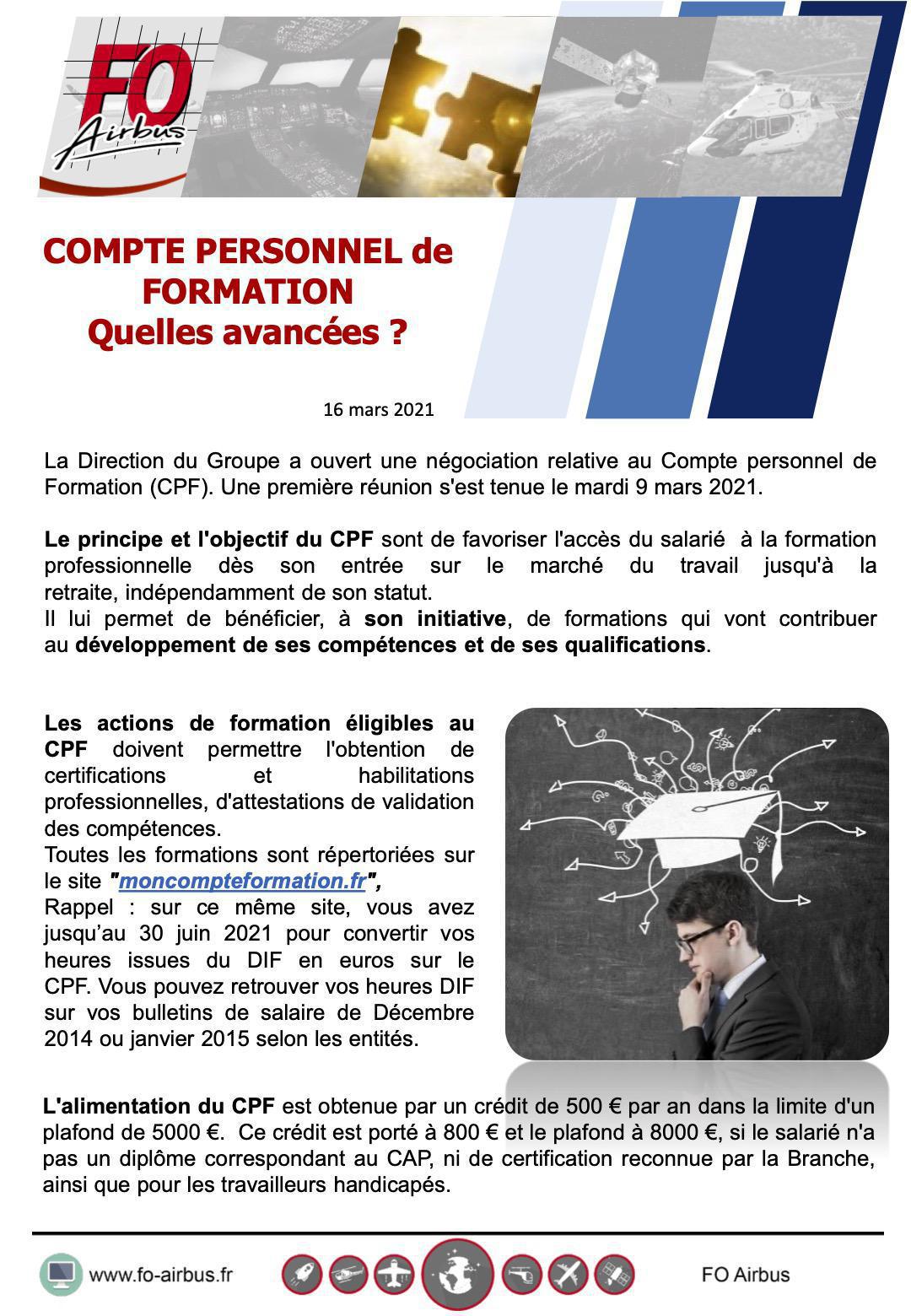 CPF : les propositions de co-investissement d'Airbus CPF : les propositions de co-investissement d'Airbus