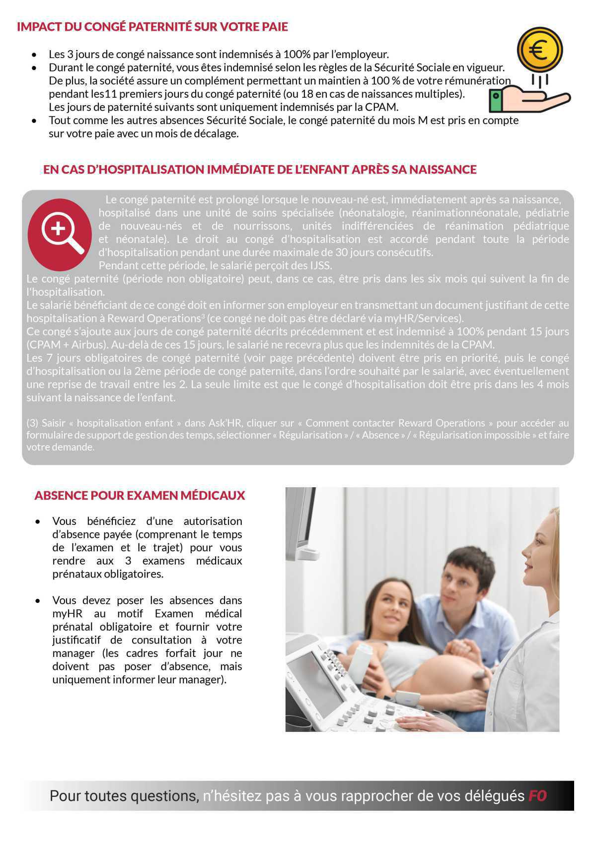 Fiche pratique : Congé paternité  Fiche pratique : Congé paternité