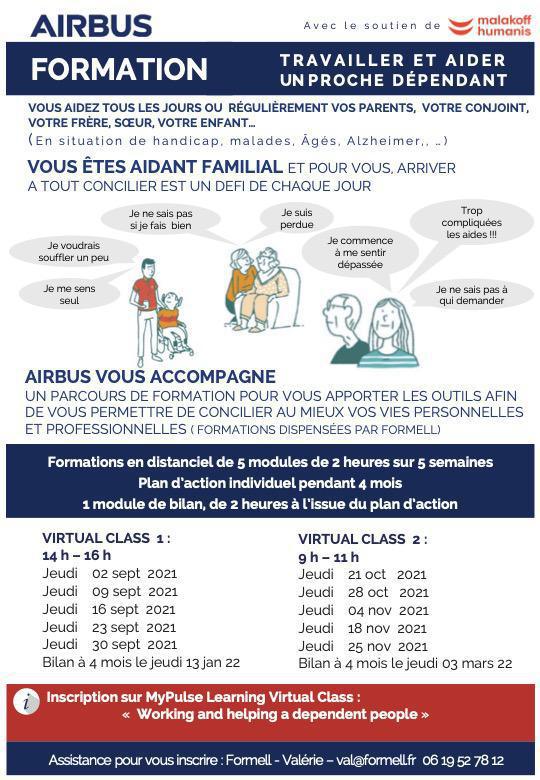 Aidant Familial : sessions de formation sept/nov 21 Aidant Familial : sessions de formation sept/nov 21