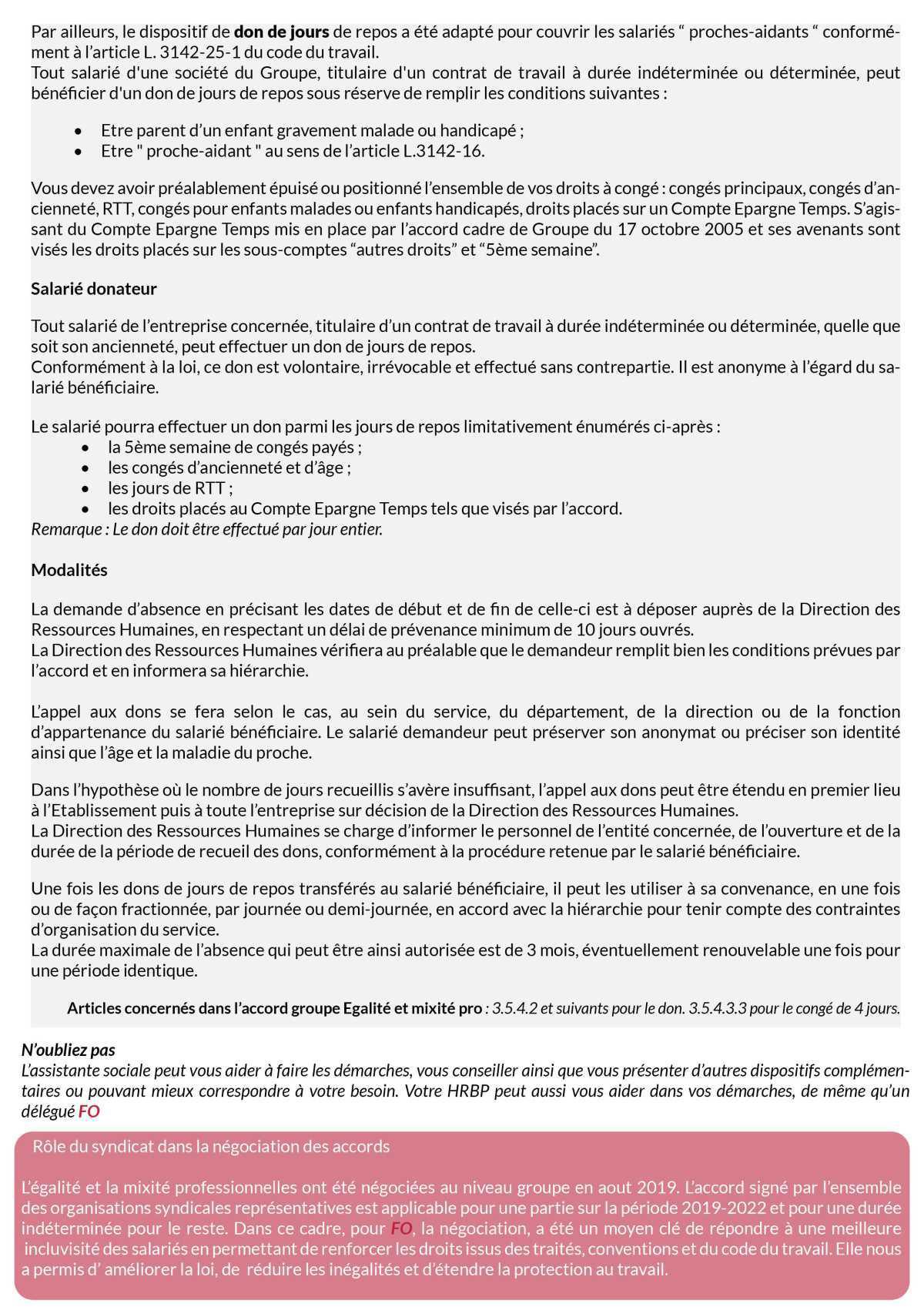 CONGES AIDANTS FAMILIAUX : vos actions pour vos droits CONGES AIDANTS FAMILIAUX : vos actions pour vos droits