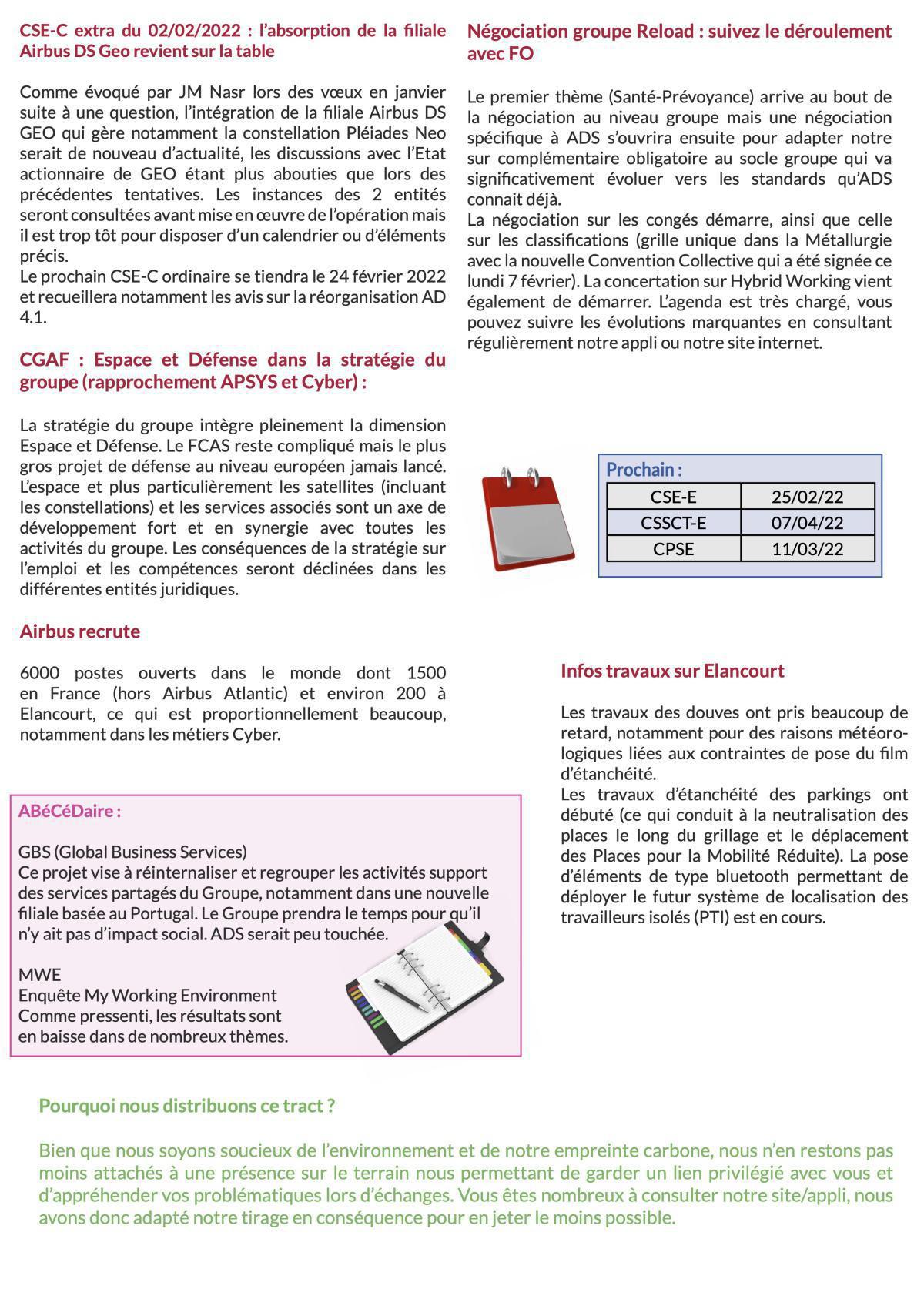 Le bulletin des instances #fév 22 Le bulletin des instances #fév 22