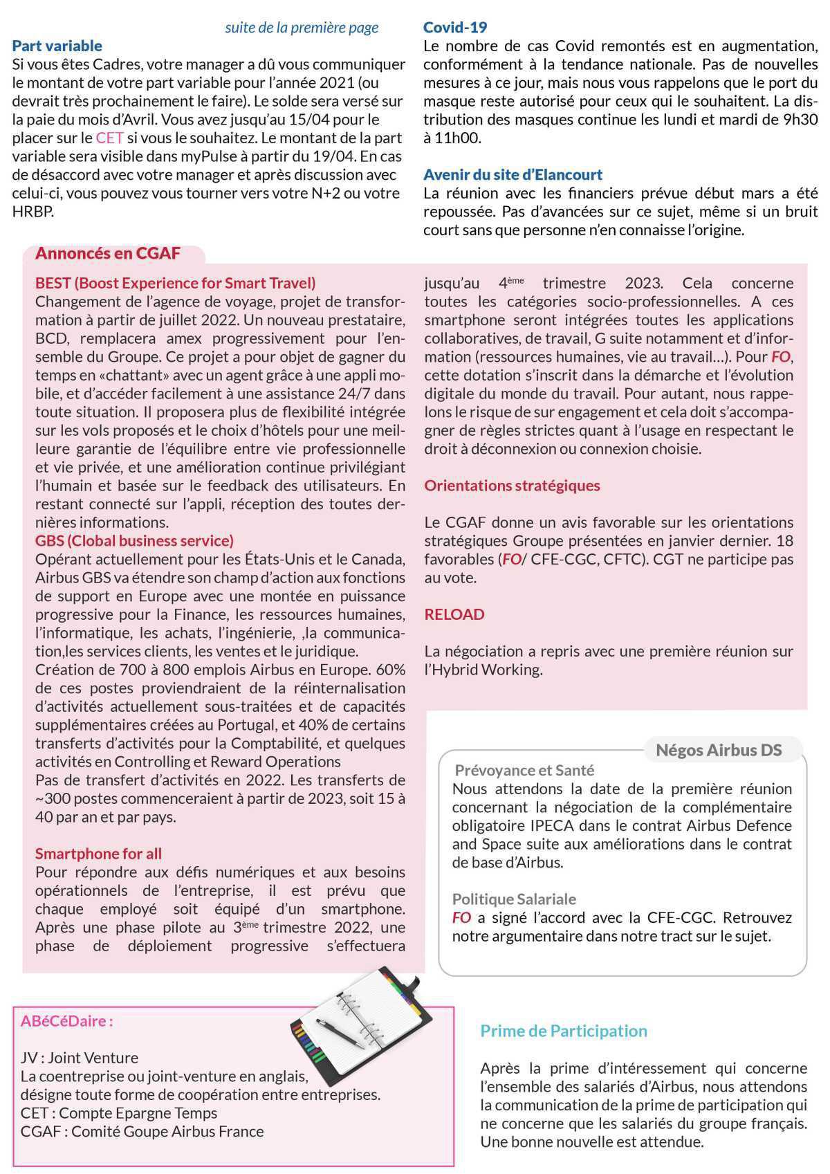 Le bulletin des instances #avril 22 Le bulletin des instances #avril 22