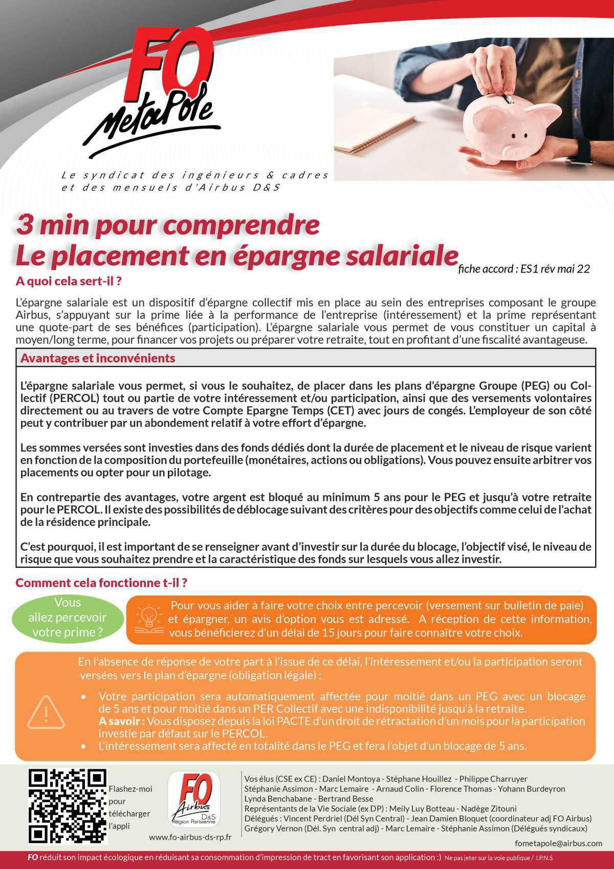 Fiche pratique Epargne Salariale et astuces ID/MDP Fiche pratique Epargne Salariale et astuces ID/MDP