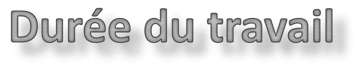 RELOAD - Avis et Réserves sur la durée du travail et les congés RELOAD - Avis et Réserves sur la durée du travail et les congés