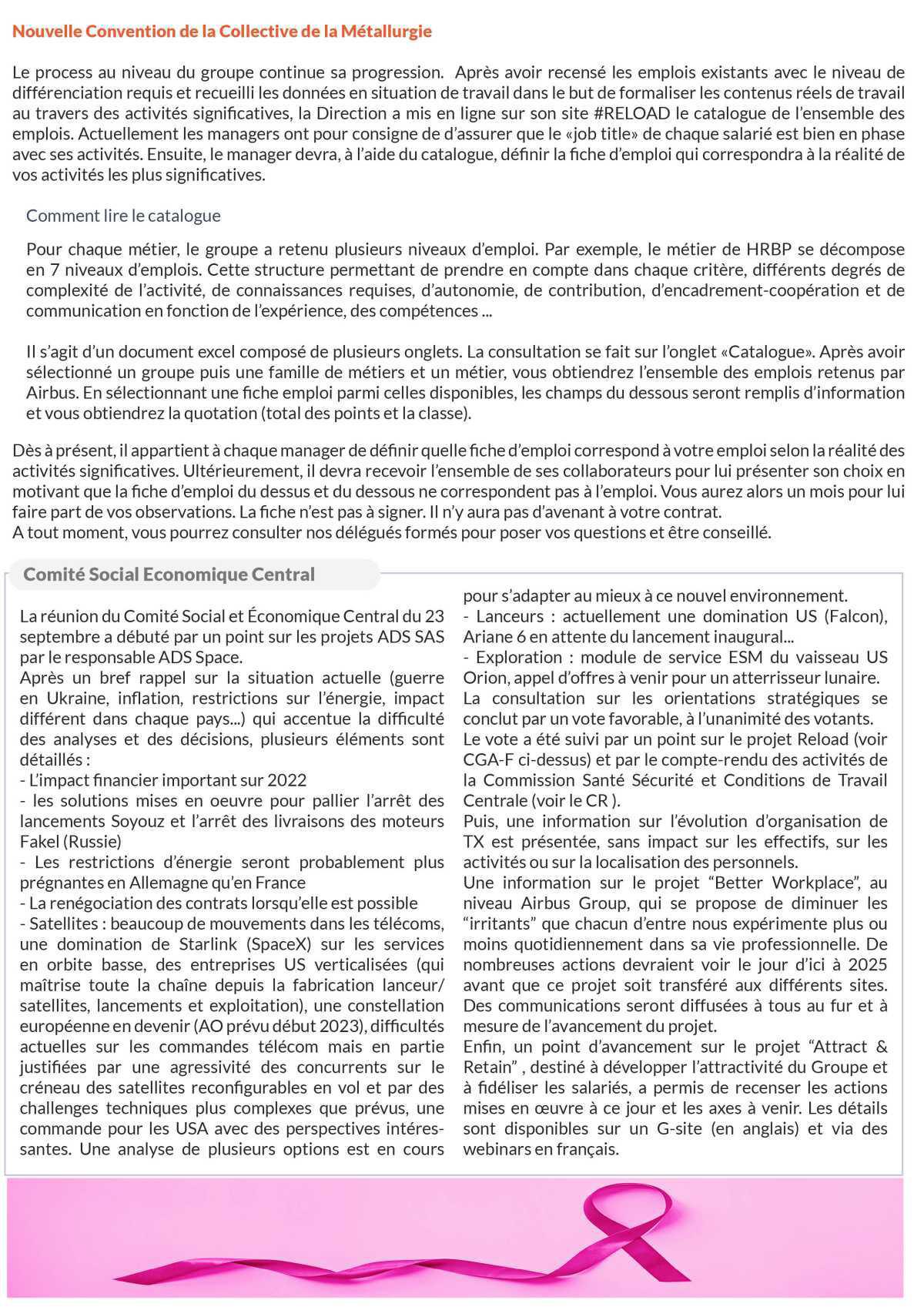 Le bulletin des instances #oct 22 Le bulletin des instances #oct 22