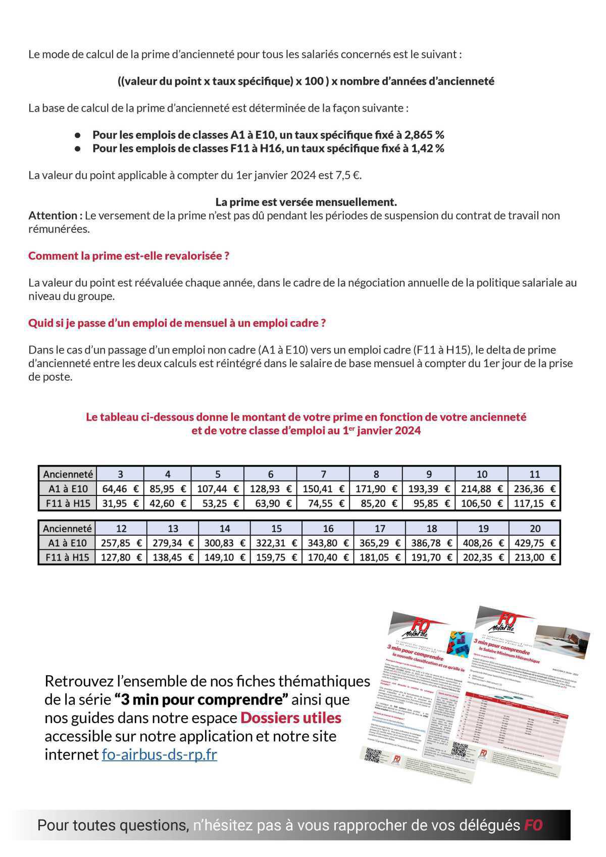 Comprendre le nouveau calcul de la prime d'ancienneté  Comprendre le nouveau calcul de la prime d'ancienneté