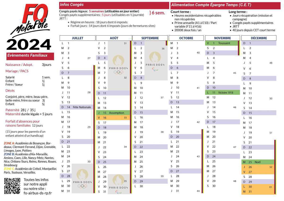 Calendrier 2024 Calendrier 2024