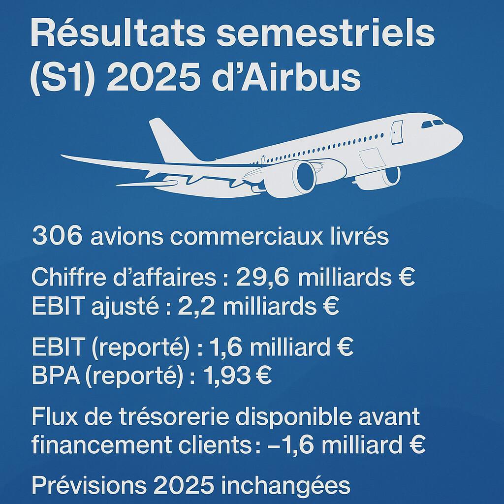 Résultats semestriels 2025 d’Airbus : la Défense et l’Espace en nette progression