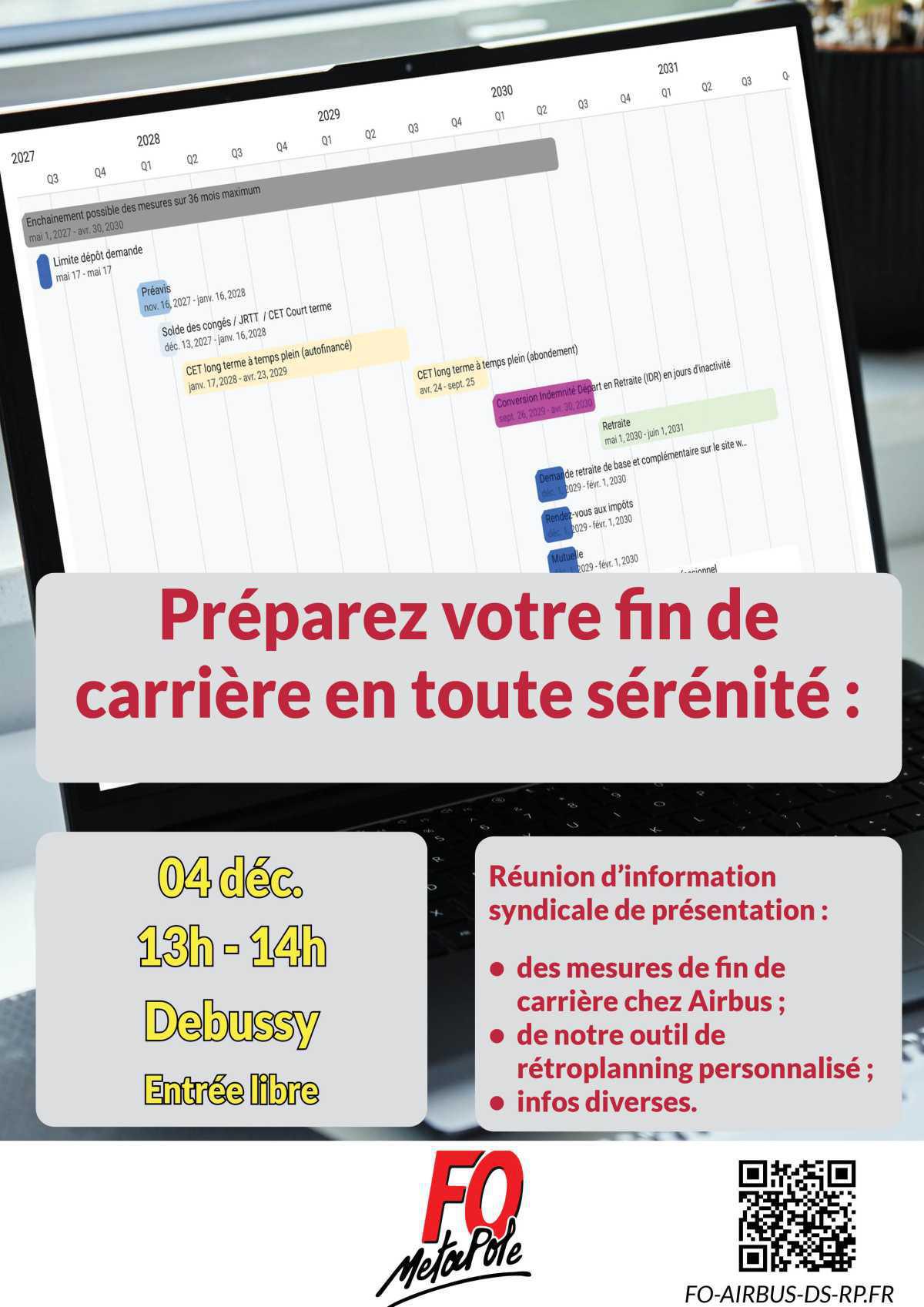 Préparez votre fin de carrière - Réunion d'information Préparez votre fin de carrière - Réunion d'information