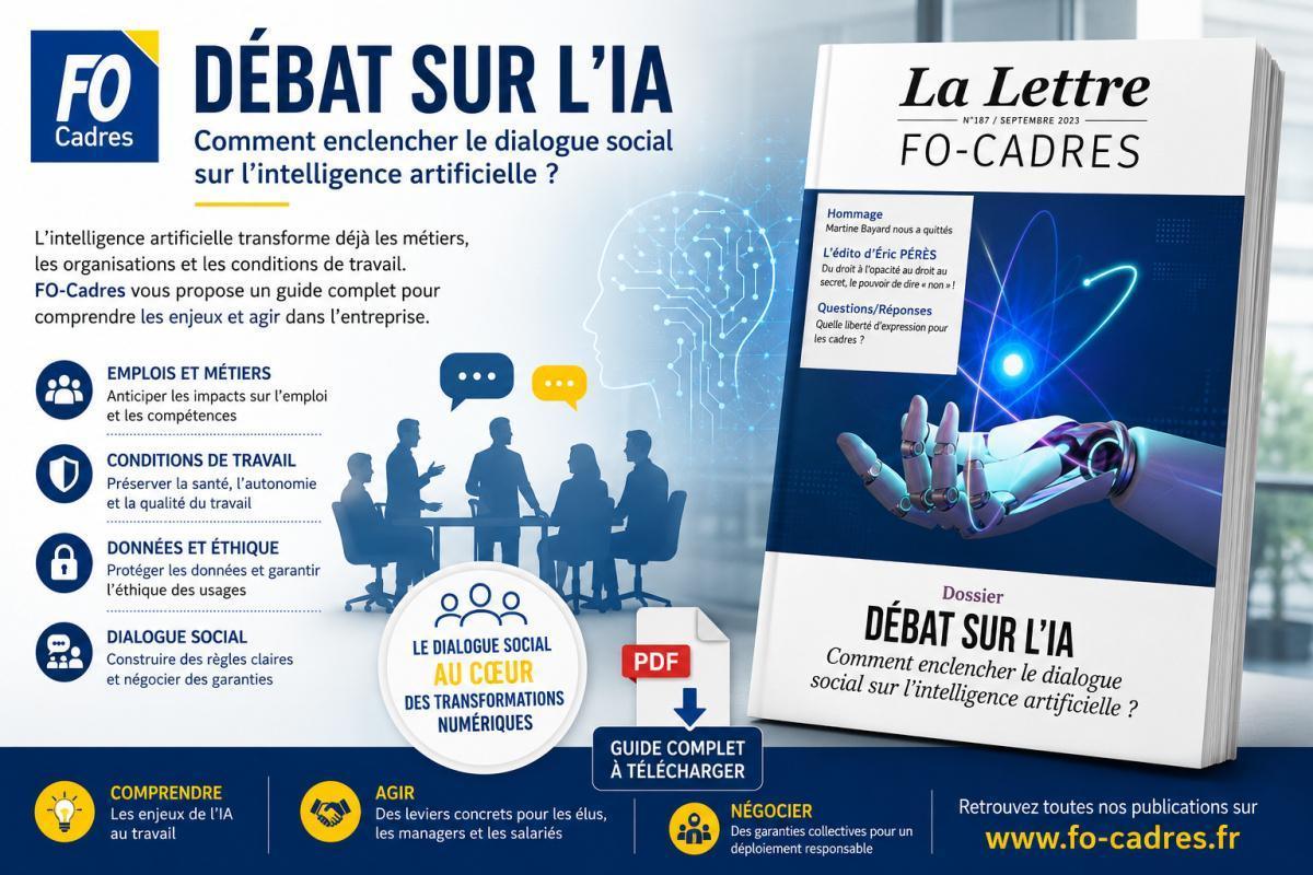 L’intelligence artificielle ne doit pas échapper au dialogue social L’intelligence artificielle ne doit pas échapper au dialogue social