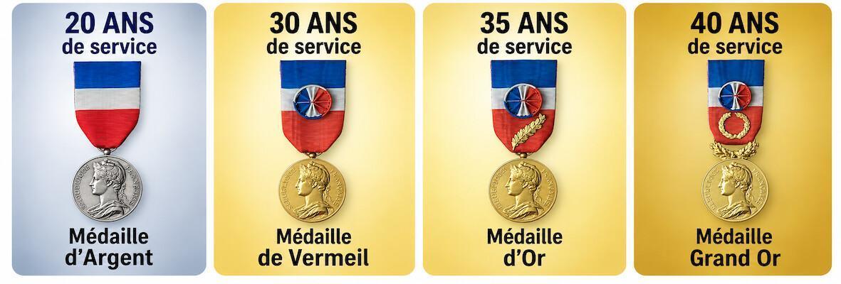 Médaille d’honneur du travail : votre engagement mérite une reconnaissance ! Médaille d’honneur du travail : votre engagement mérite une reconnaissance !