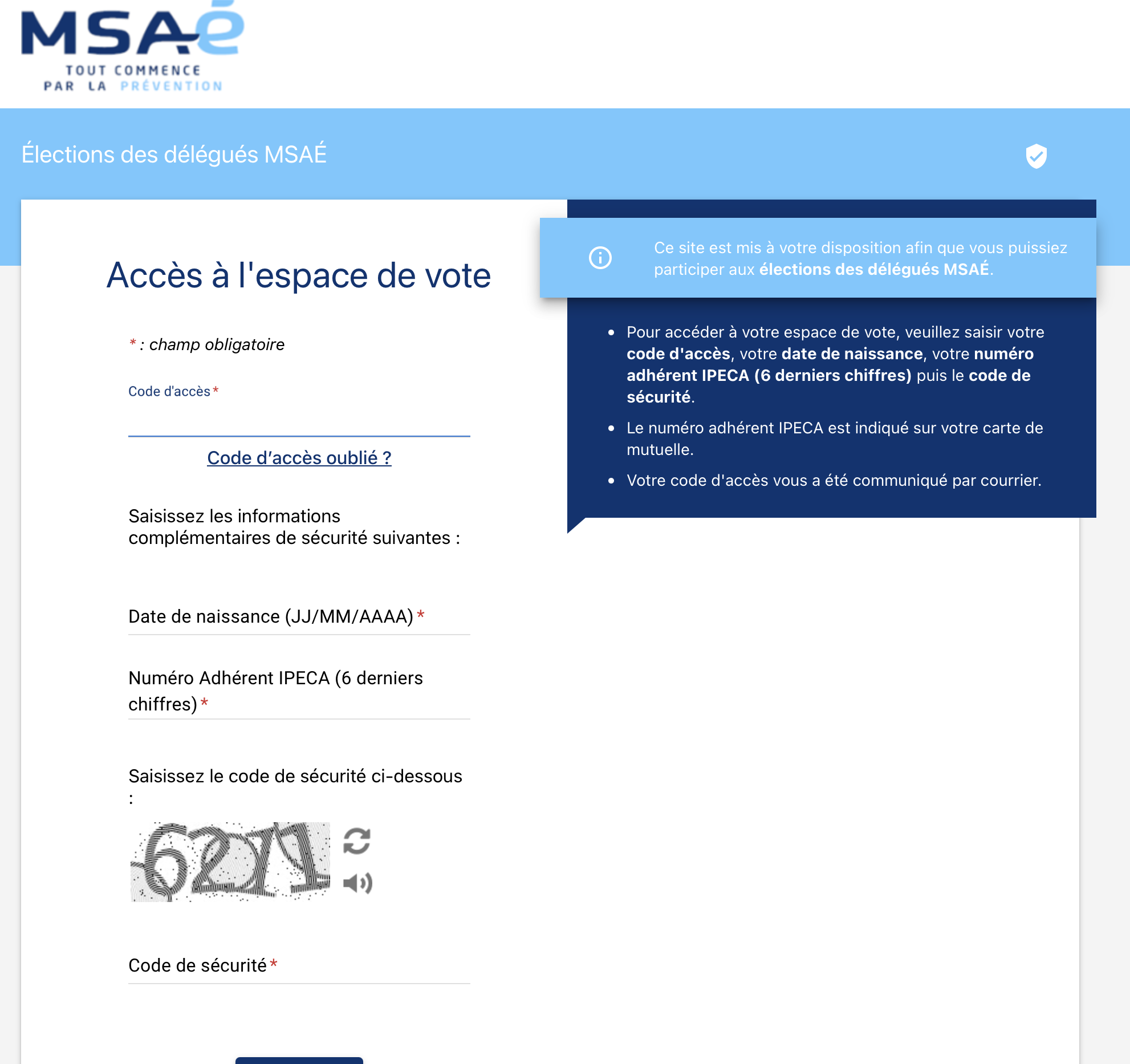 Msae MSAE - Elections de vos délégués jusqu'au 16 octobre 2025