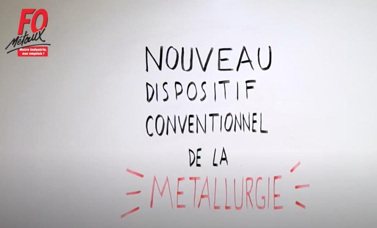 Nouveau dispositif conventionnel de la Métallurgie