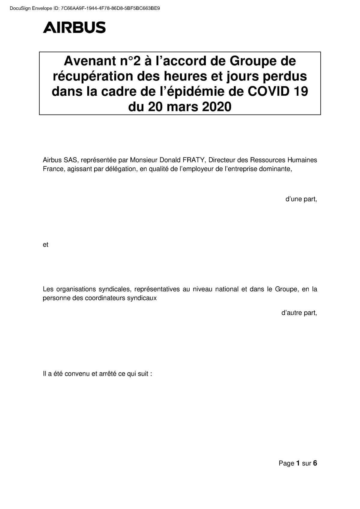 Covid-19 : avenant n°2 à l'accord de récupération