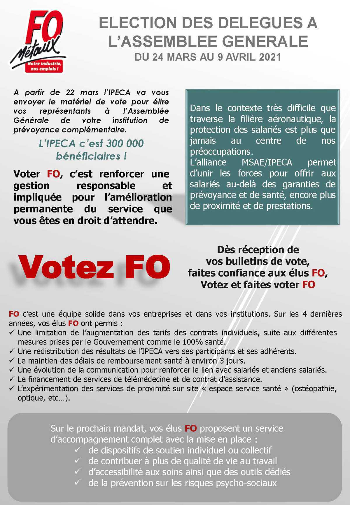 IPECA : ELECTION DES DELEGUES A L’ASSEMBLEE GENERALE