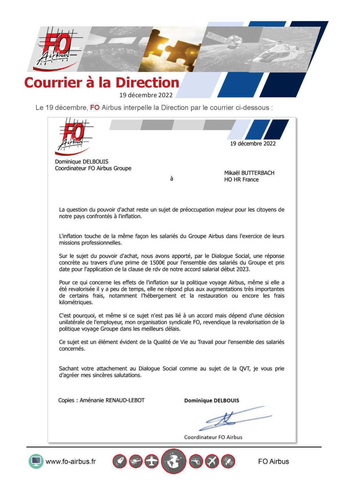 FO revendique et obtient la revalorisation des frais de déplacement FO revendique et obtient la revalorisation des frais de déplacement