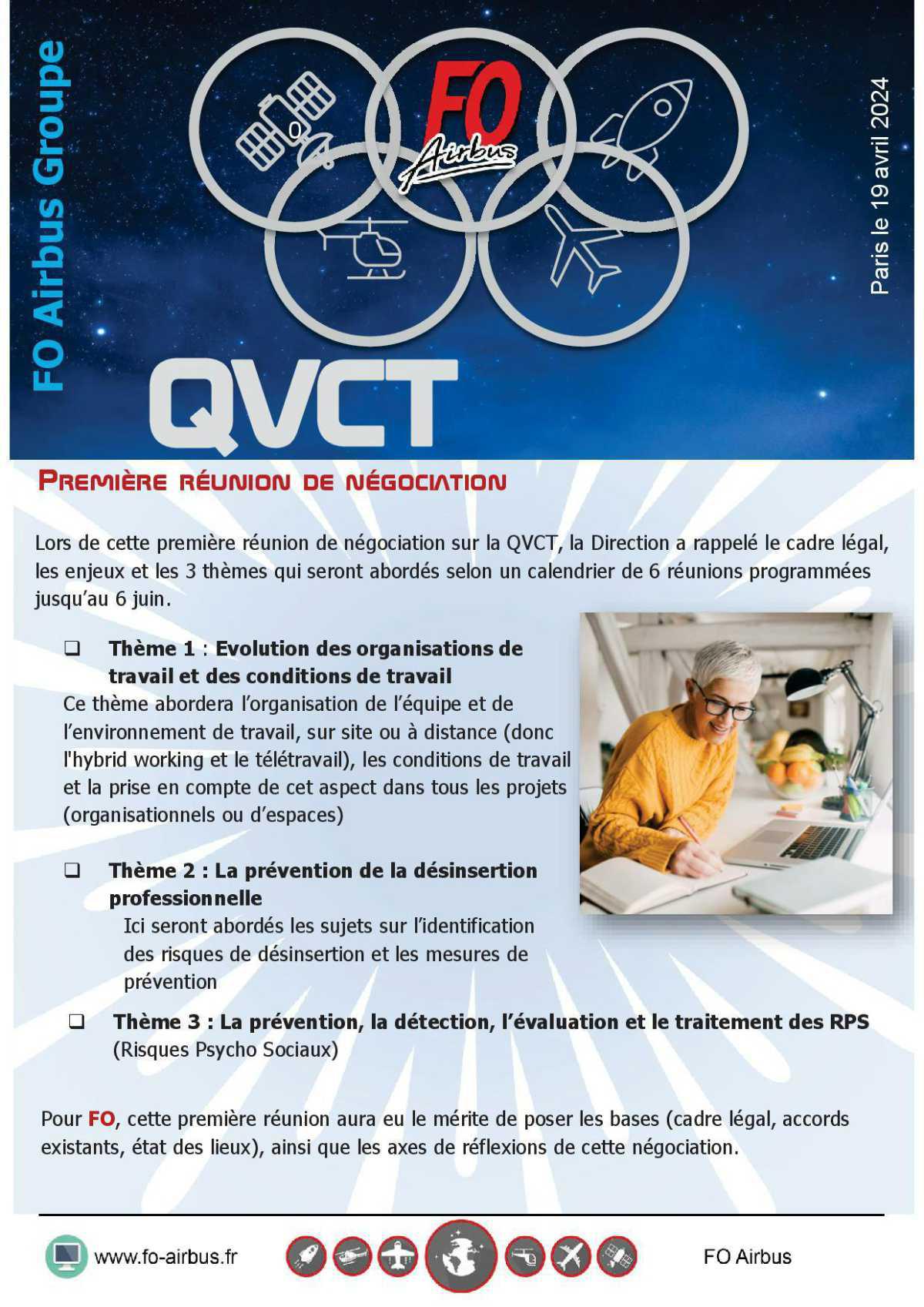QVCT, 1ère réunion de négociation