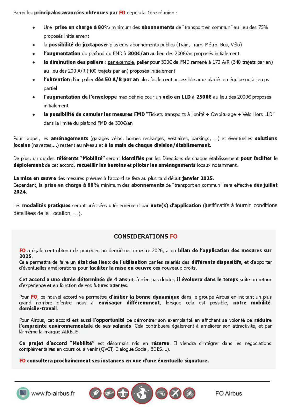 Mobilité domicile - travail : Fin des négociations