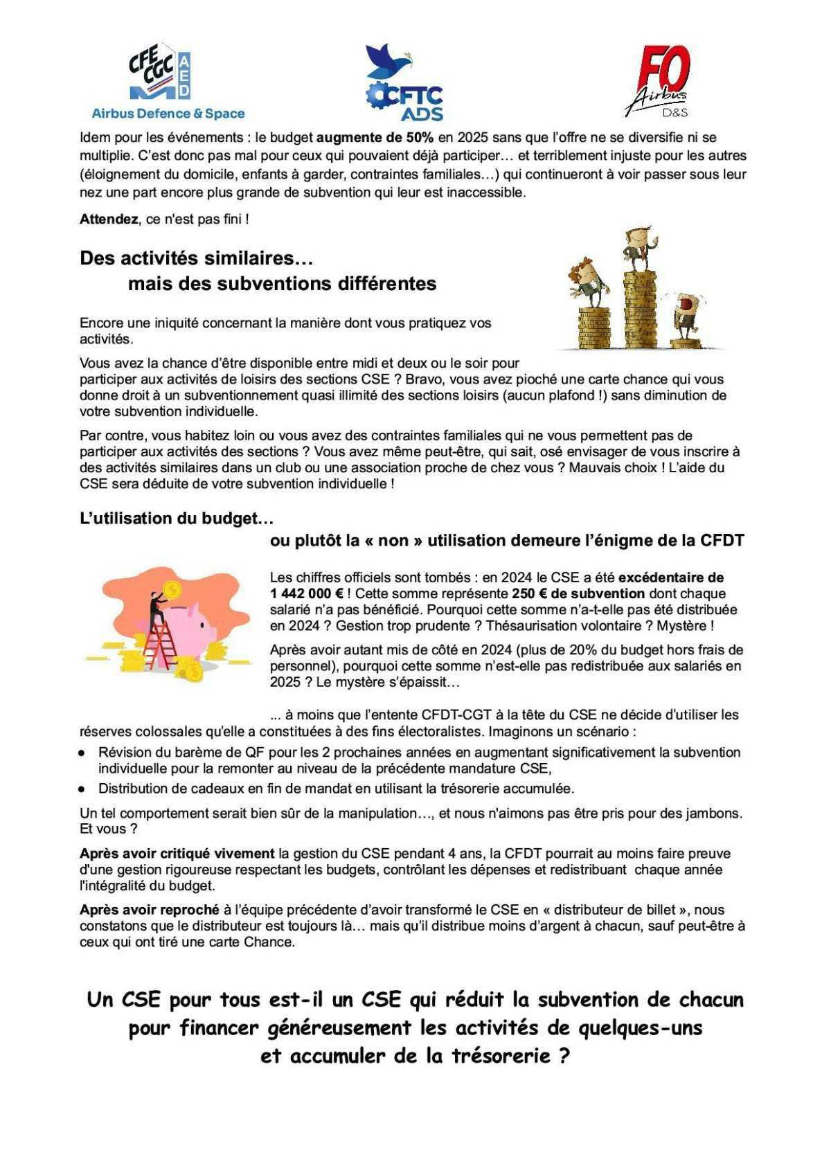 Rentrée, le CSE en ?