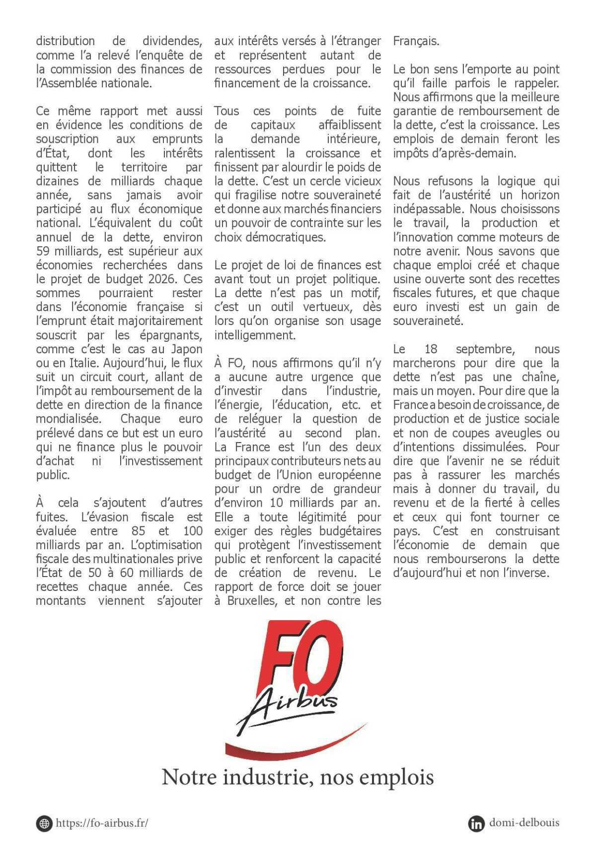 Manifeste pour un avenir productif et souverain