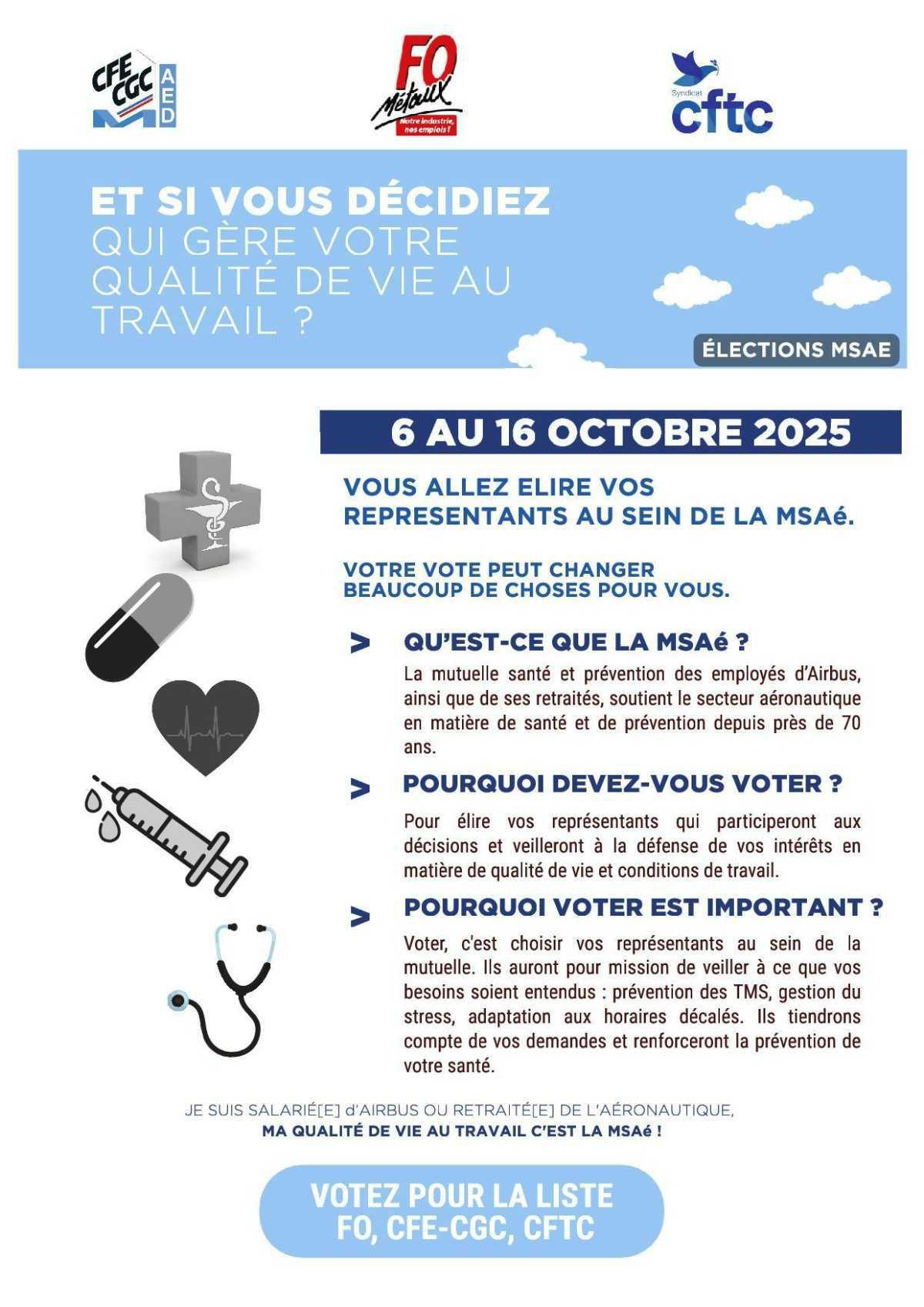 MSAé - Et si vous décidiez qui gère votre qualité de vie au travail ?
