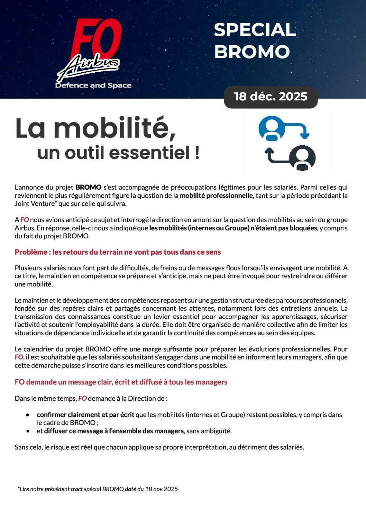 La mobilité, un outil essentiel !