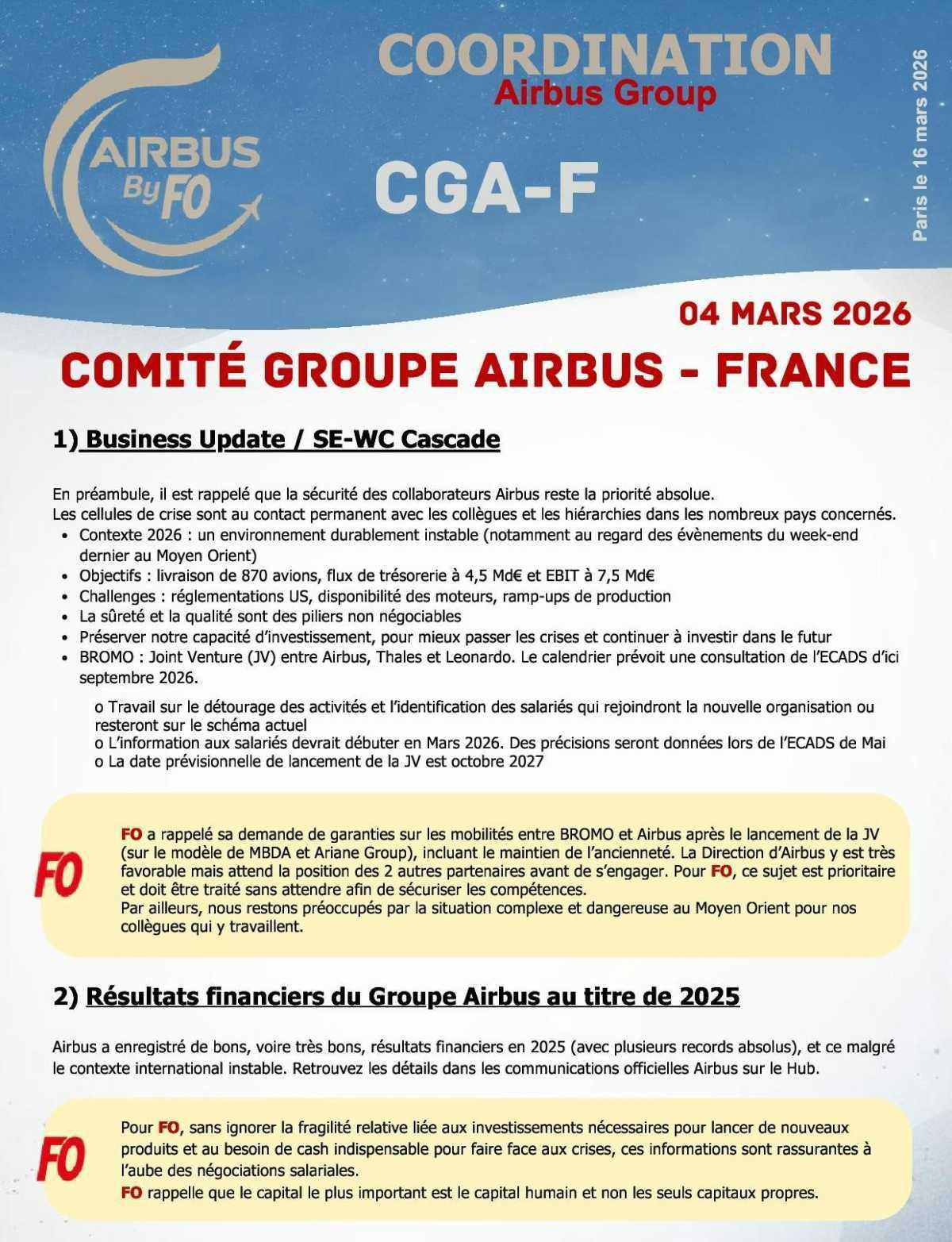 Comité Groupe Airbus France