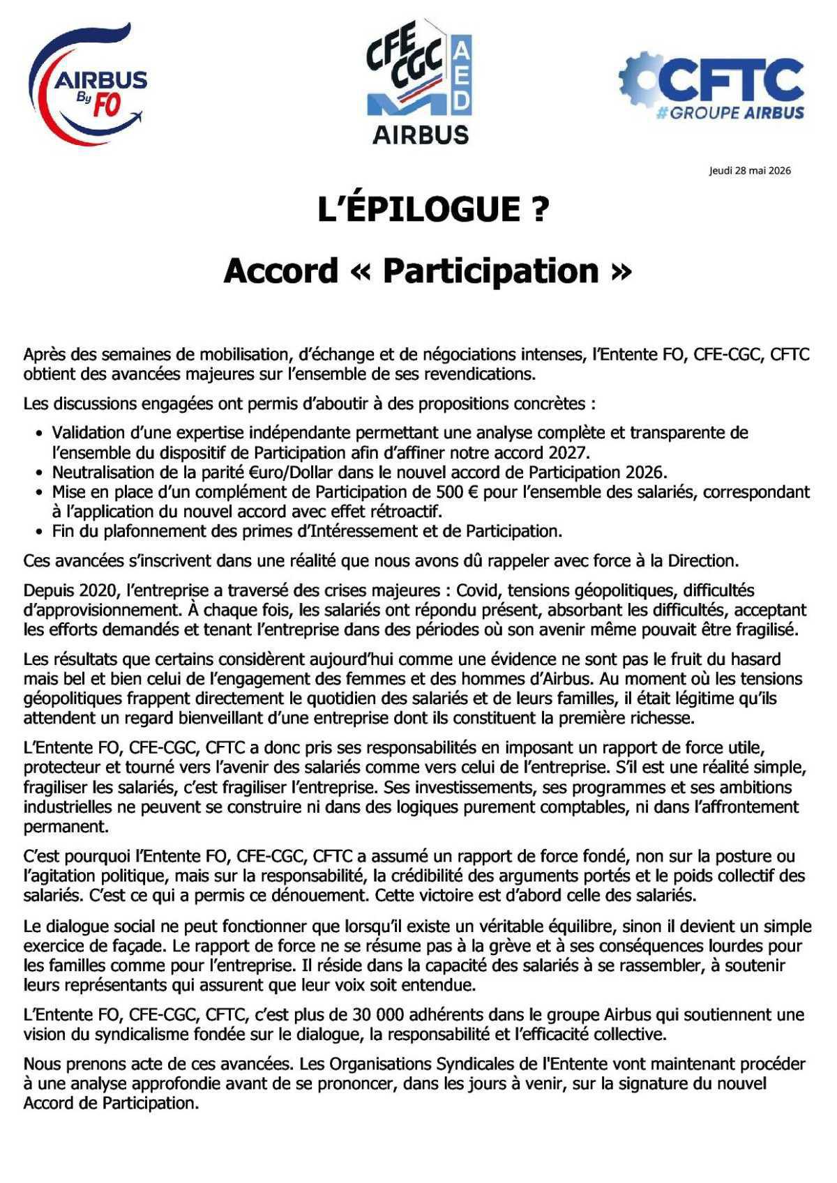 Participation : l'épilogue ?