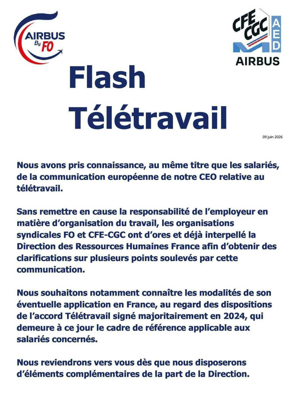 Flash Télétravail