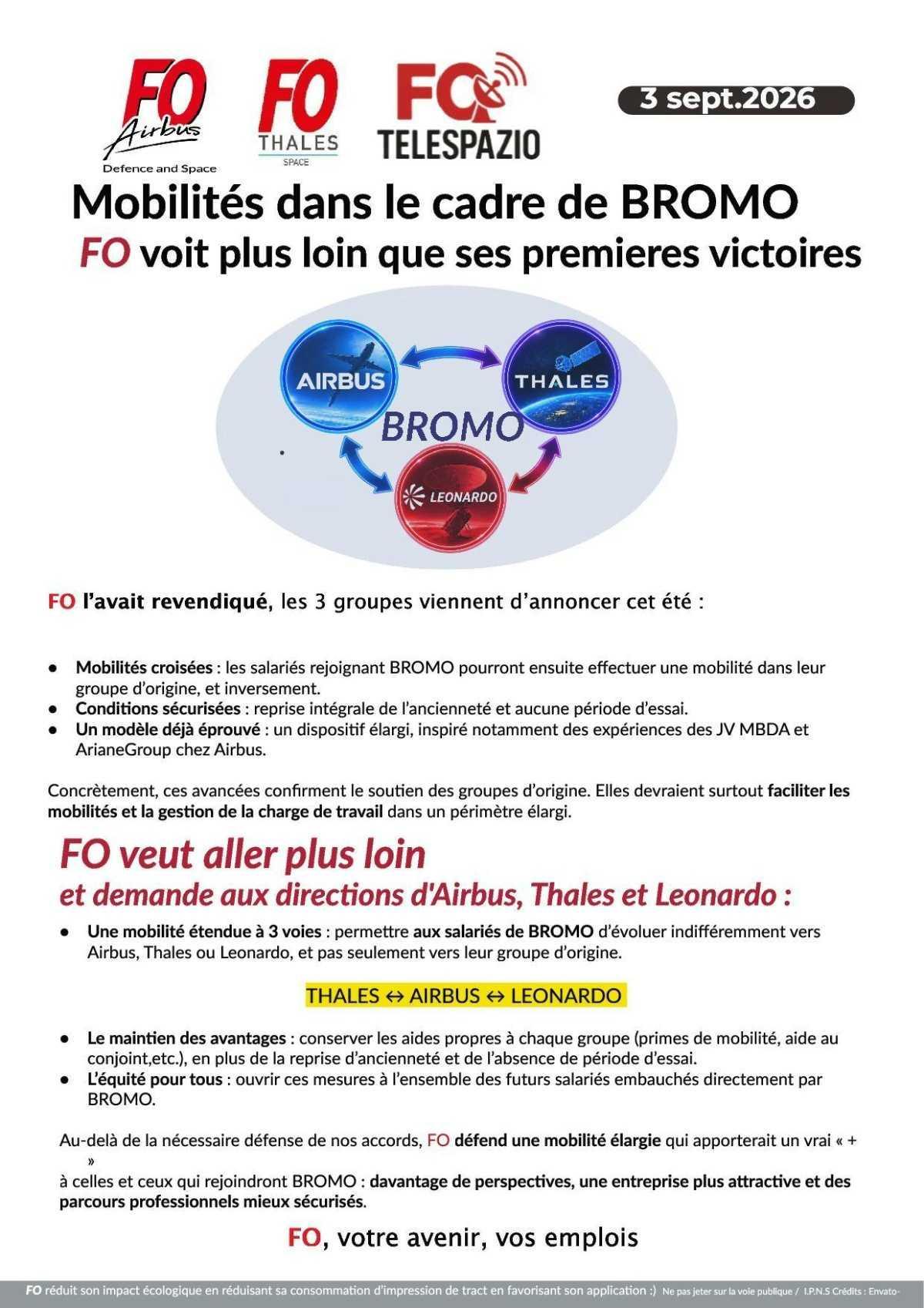 Mobilité Bromo, FO voit plus loin !