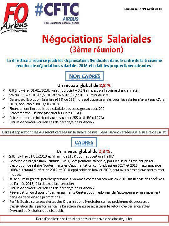 NAO 2018 : Tract FO-CFTC 3eme réunion