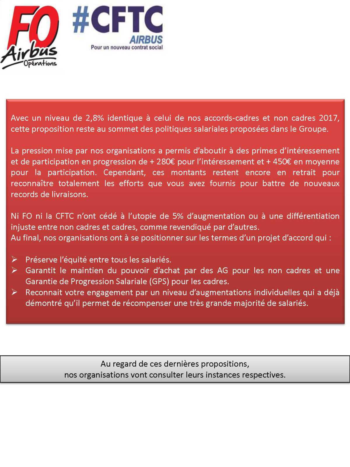 NAO 2018 : Tract FO-CFTC 3eme réunion