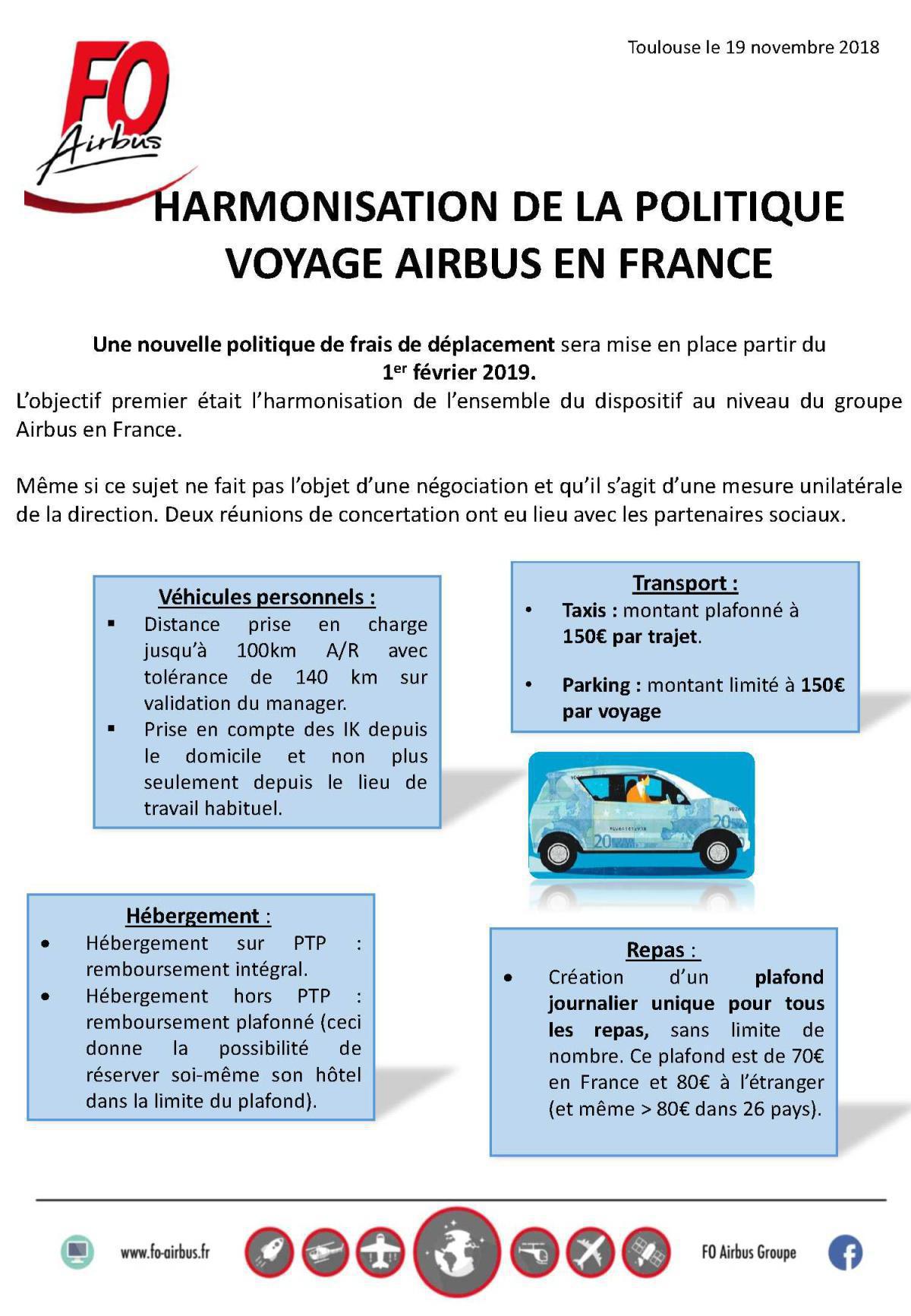 Tract : Politique frais de déplacement