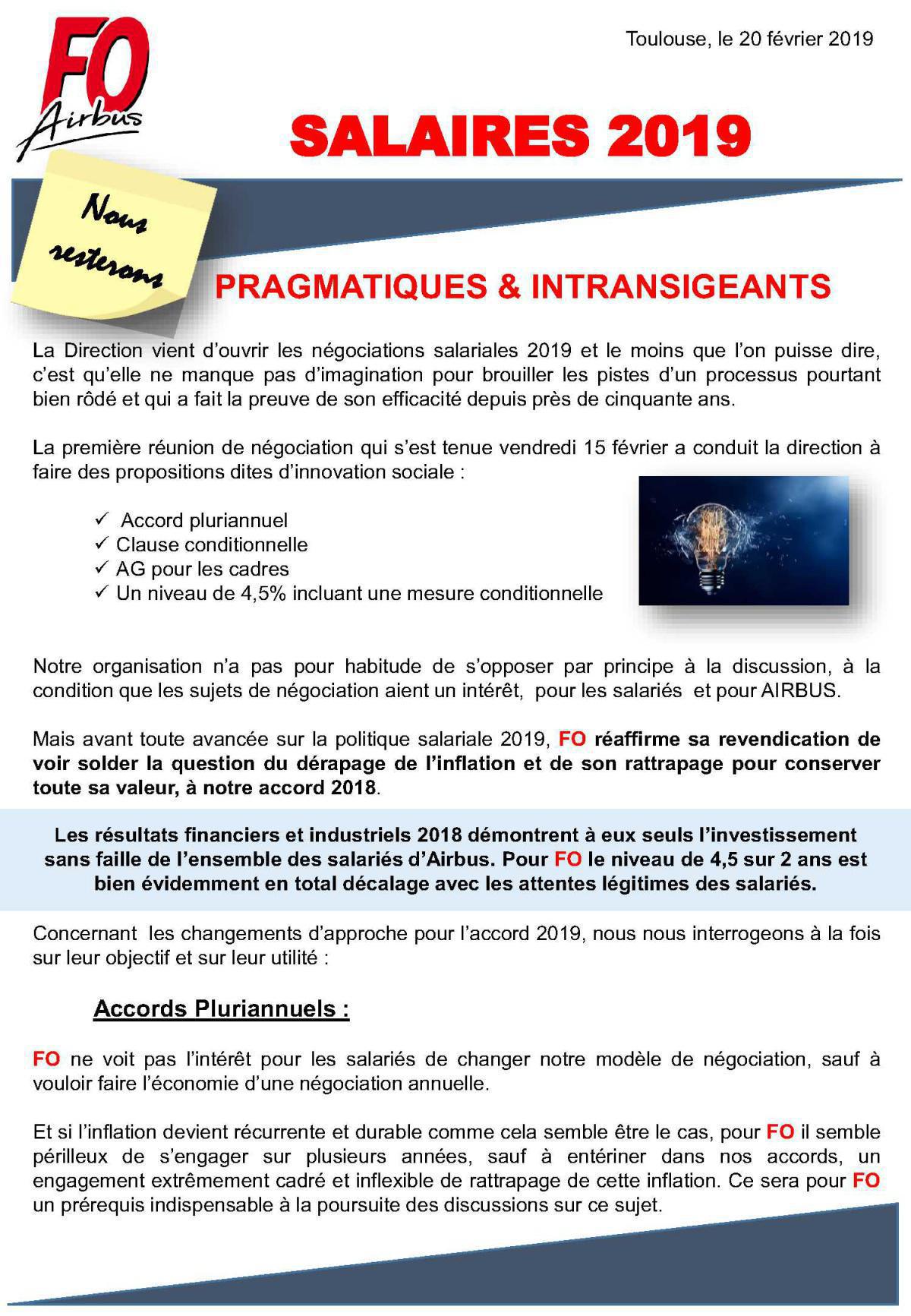 Tract: Salaires 2019