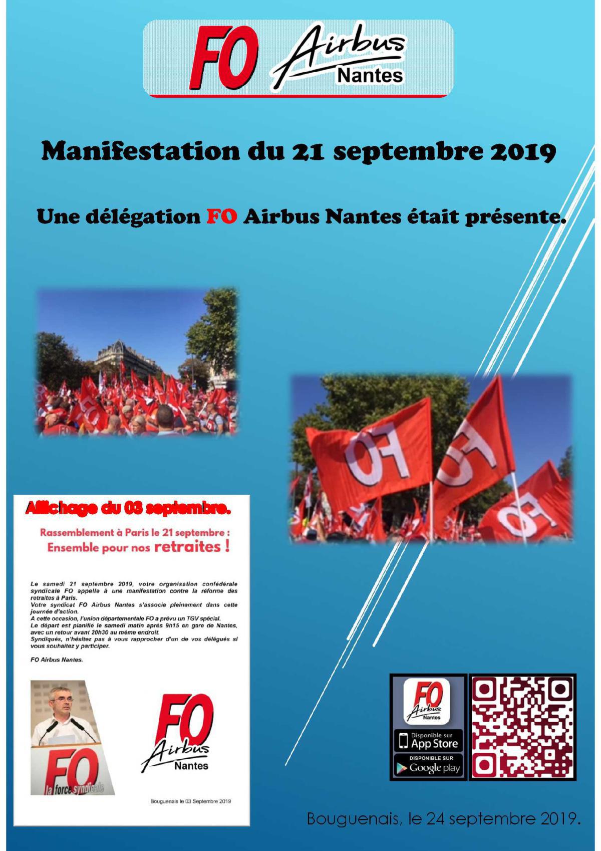 Manifestation du 21 septembre 2019