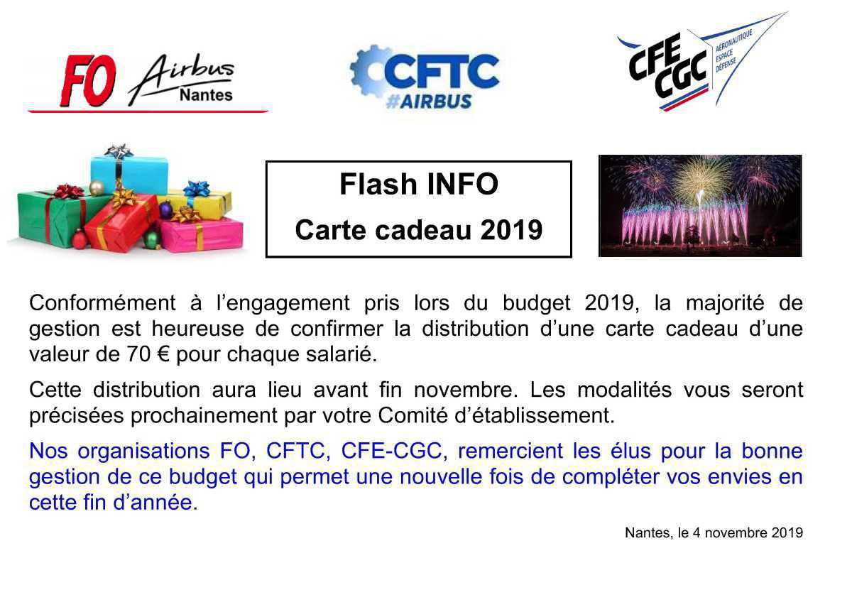 Flash carte cadeau.