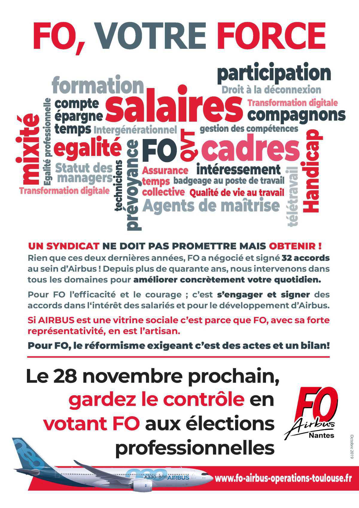 Un syndicat ne doit pas promettre mais obtenir !