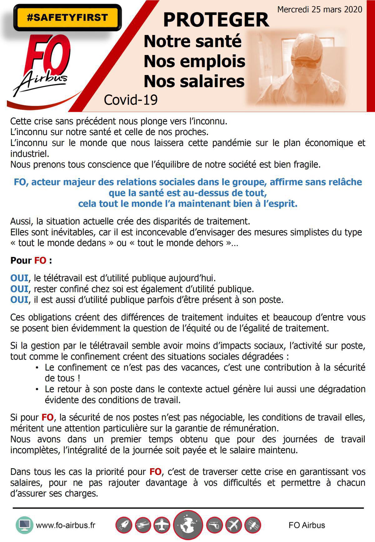 PROTEGER notre santé, nos emplois, nos salaires