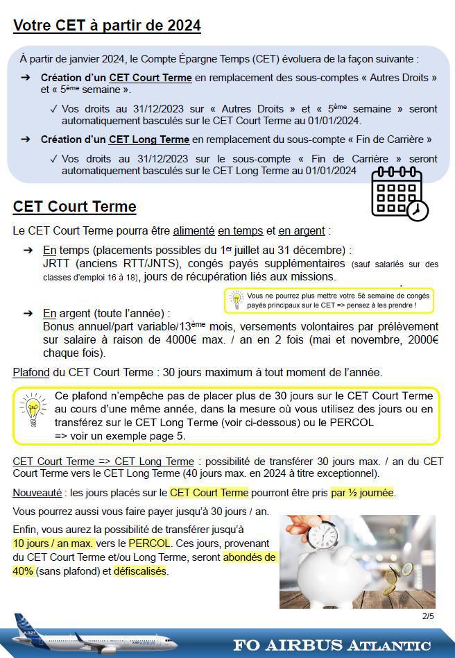inFO RELOAD : Compte Epargne Temps (CET)
