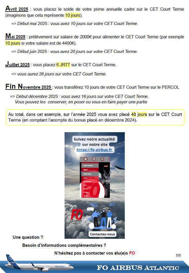 inFO RELOAD : Compte Epargne Temps (CET)