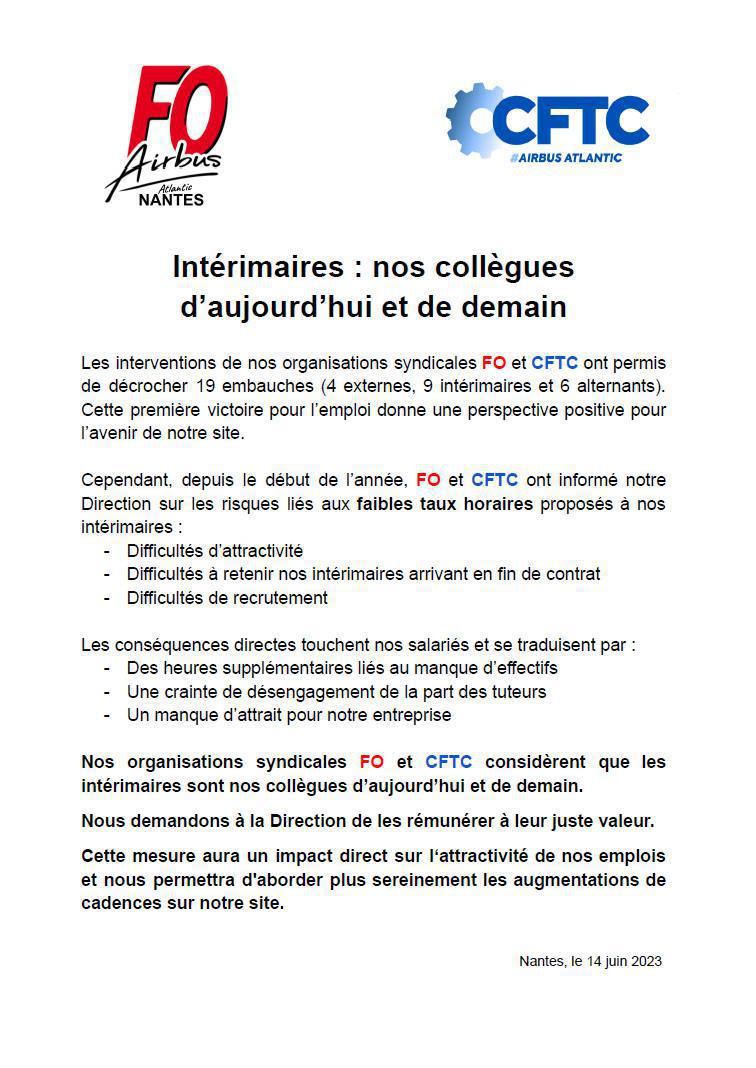 Intérimaires : nos collègues d’aujourd’hui et de demain